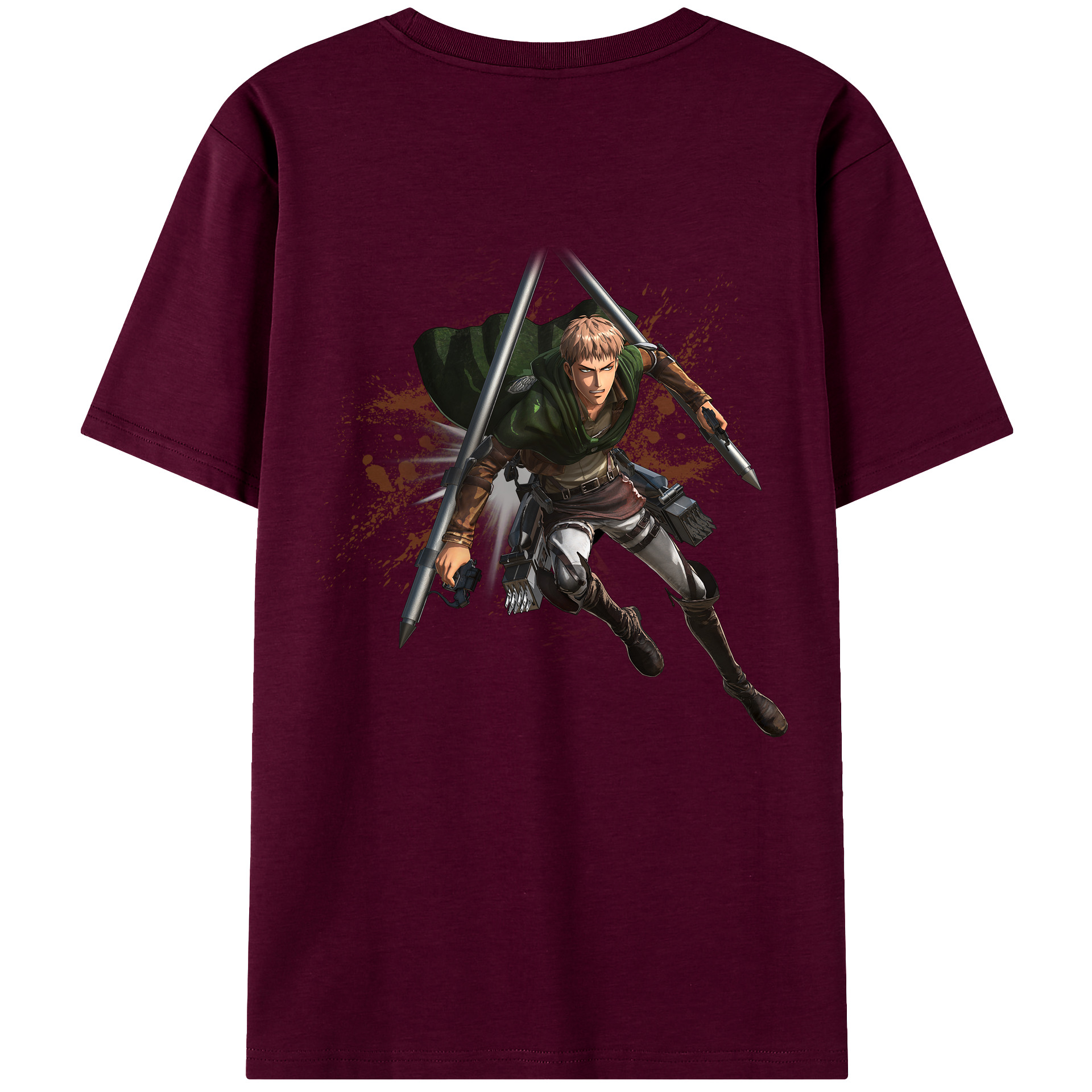 （画像用） 進撃の巨人 ジャン・キルシュタイン Attack on Titan Jean Kirstein レディース半袖Tシャツ(バックプリント)